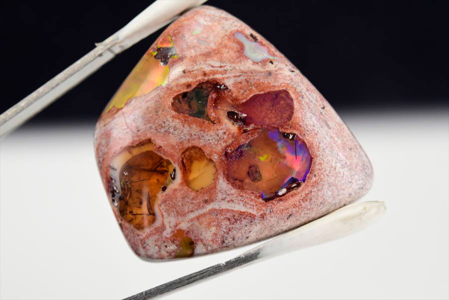 メキシコ マグダレナ カンテラオパール ルース タンブル 母岩オパール 遊色 Cantera Opal Magdalena