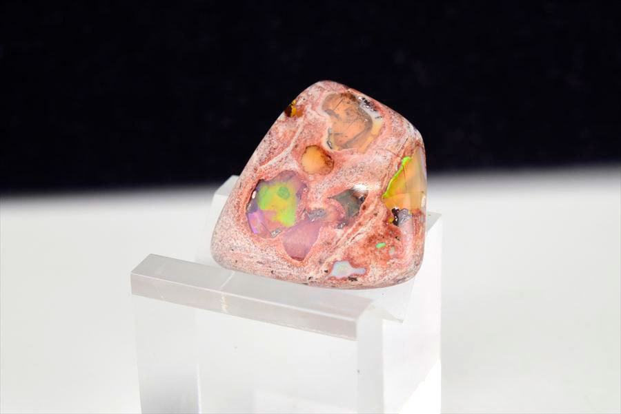 メキシコ マグダレナ カンテラオパール ルース タンブル 母岩オパール 遊色 Cantera Opal Magdalena