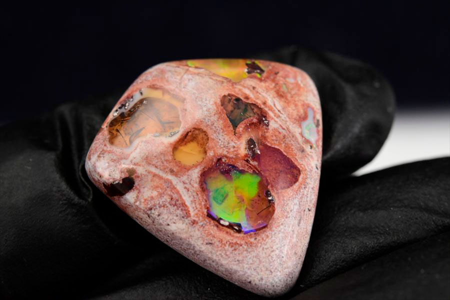 メキシコ マグダレナ カンテラオパール ルース タンブル 母岩オパール 遊色 Cantera Opal Magdalena