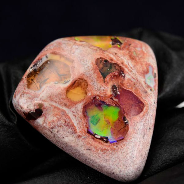 メキシコ マグダレナ カンテラオパール ルース タンブル 母岩オパール 遊色 Cantera Opal Magdalena