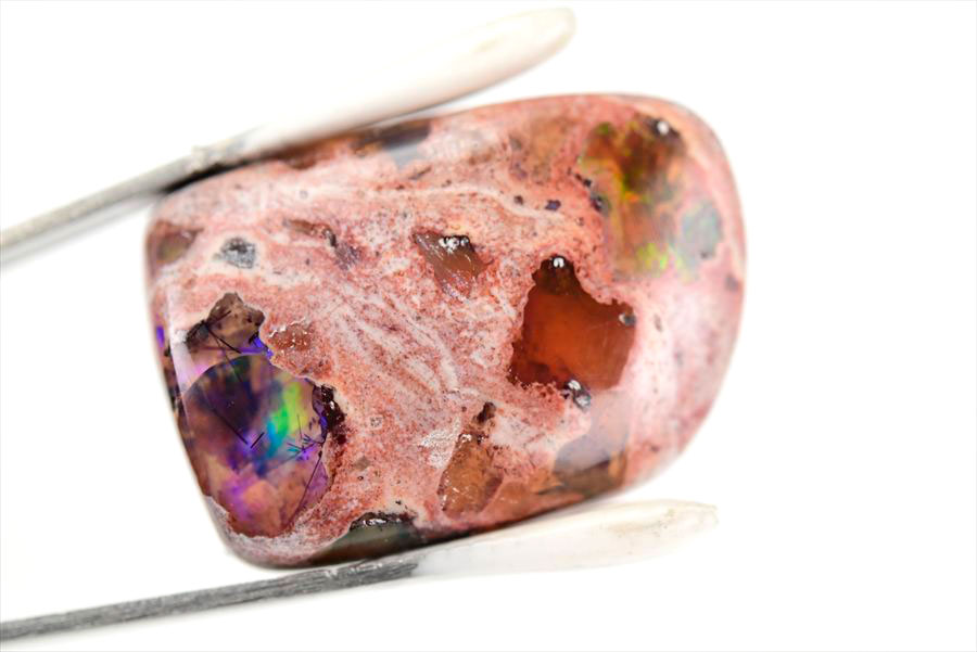 メキシコ マグダレナ カンテラオパール ルース タンブル 母岩オパール 遊色 Cantera Opal Magdalena