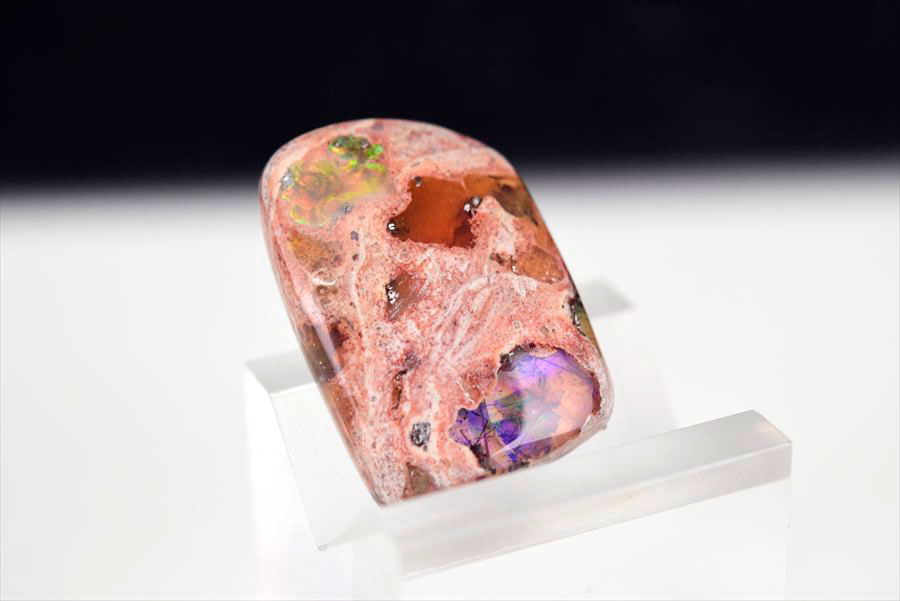 メキシコ マグダレナ カンテラオパール ルース タンブル 母岩オパール 遊色 Cantera Opal Magdalena