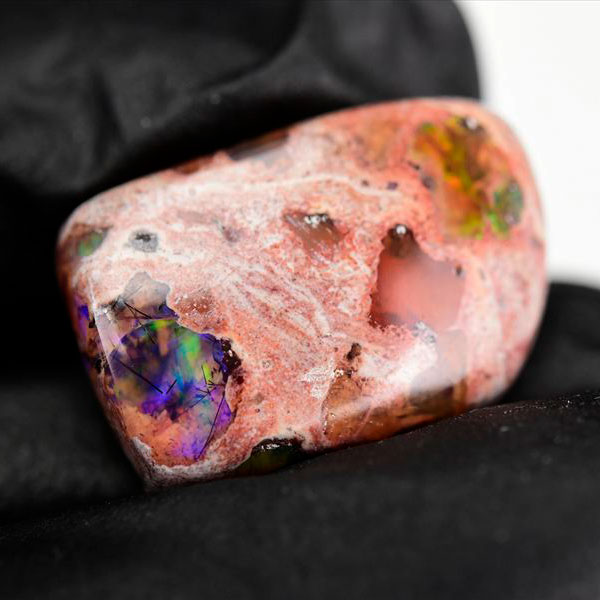 メキシコ マグダレナ カンテラオパール ルース タンブル 母岩オパール 遊色 Cantera Opal Magdalena