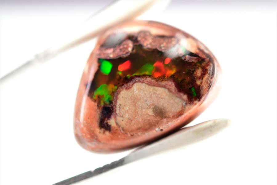 メキシコ マグダレナ カンテラオパール ルース タンブル 母岩オパール 遊色 Cantera Opal Magdalena