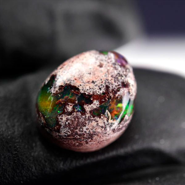 メキシコ マグダレナ カンテラオパール ルース タンブル 母岩オパール 遊色 Cantera Opal Magdalena