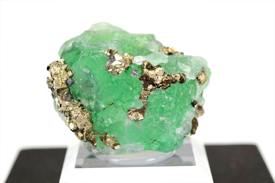ペルー ミルポ鉱山　フローライト パイライト 共生 蛍光 鉱物 蛍石 黄鉄鉱 Milpo Peru fluorite pyrite