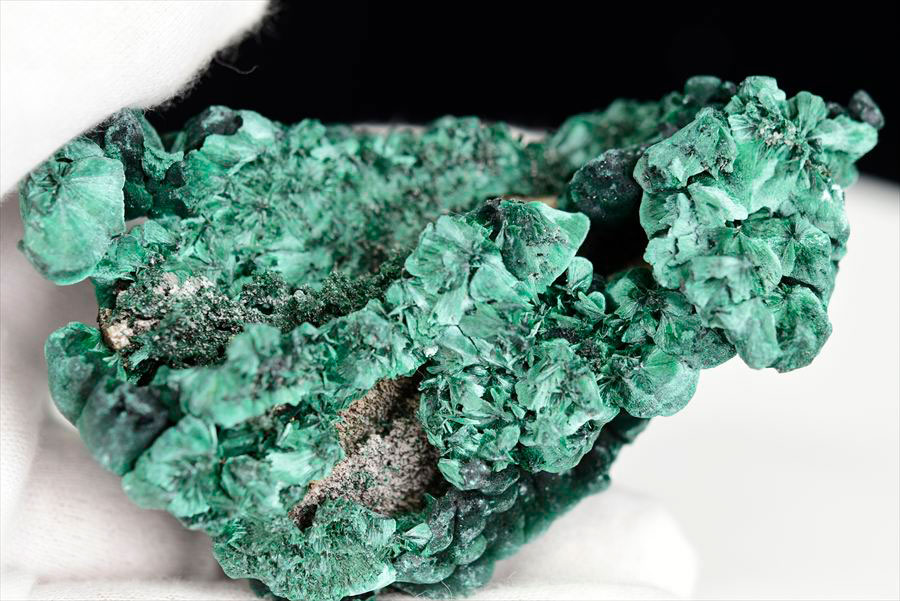 コンゴ産 マラカイト ビロードマラカイト ベルベットマラカイト Velvet Malachite 孔雀石 鉱物 原石