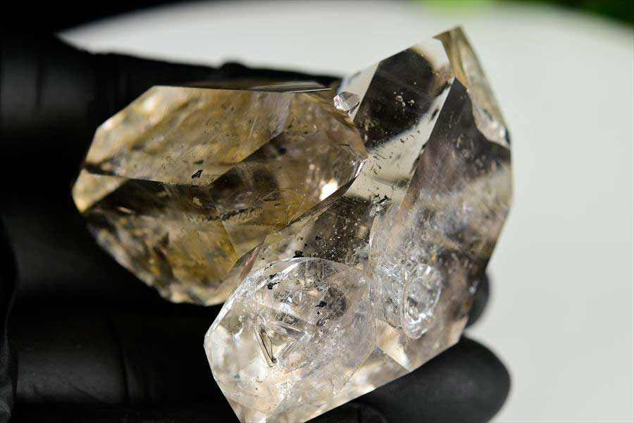 ハーキマーダイヤモンド　原石　レインボー　ハーキマー水晶　結晶　置物　インテリア　天然石　パワーストーン