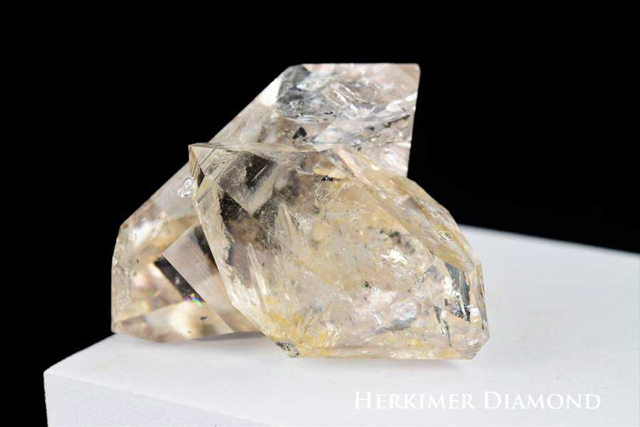 ハーキマーダイヤモンド　原石　レインボー　ハーキマー水晶　結晶　置物　インテリア　天然石　パワーストーン