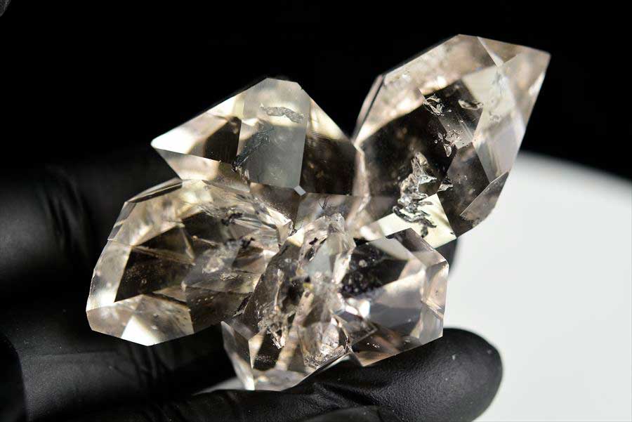 ハーキマーダイヤモンド　原石　レインボー　ハーキマー水晶　結晶　置物　インテリア　天然石　パワーストーン
