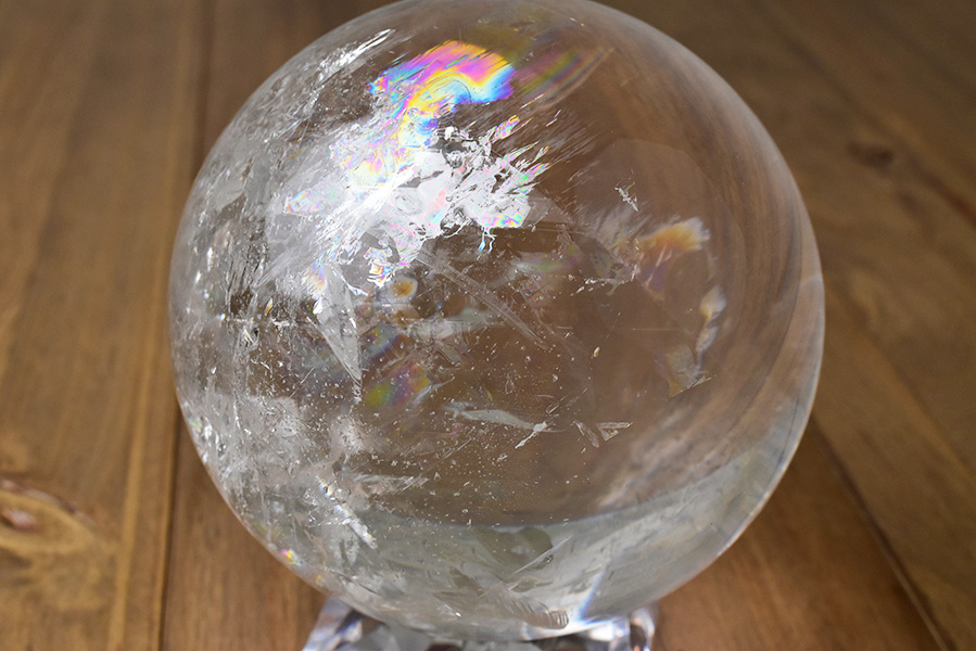 最高級天然水晶丸玉 レインボー水晶 大玉|アップストーンオンビル 最高級天然水晶丸玉 レインボー水晶 大玉|アップストーンオンビル
