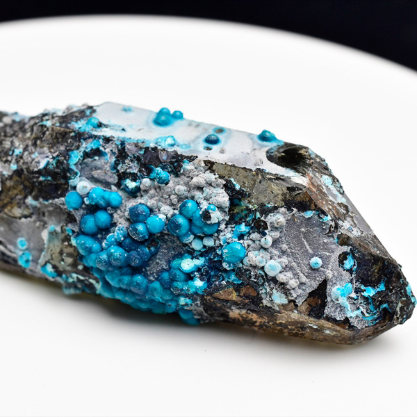 新産鉱物 クリソコラクォーツ Tentadora鉱山 結晶原石 アップストーンオンビル