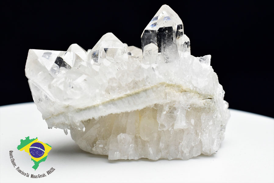 ブラジル産水晶　フランシスコ・サ産水晶　Francisco Sá　透明　原石　結晶　ポイント　クラスター　浄化　置物　天然石　パワーストーン