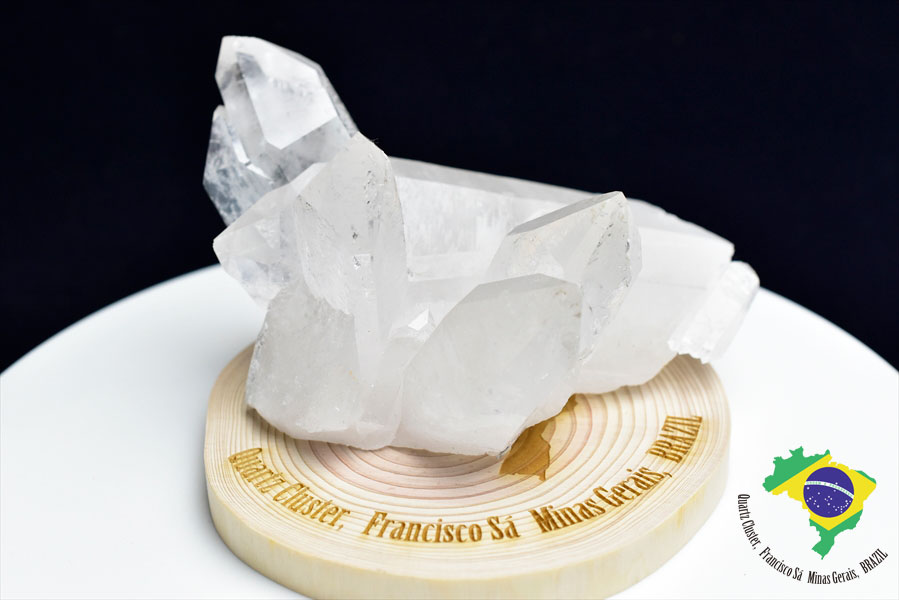 ブラジル産水晶　フランシスコ・サ産水晶　Francisco Sá　透明　原石　結晶　ポイント　クラスター　浄化　置物　天然石　パワーストーン