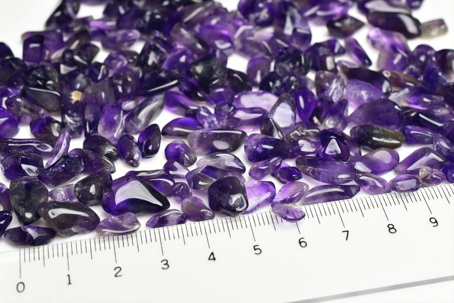 濃紫　アメジスト　紫水晶　さざれ　浄化　インテリア　オルゴナイト　レジン　天然石　パワーストーン