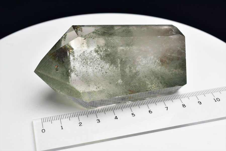 グリーンファントム　六角柱　ポイント　置物　多重ファントム　phantom quartz　天然石　パワーストーン