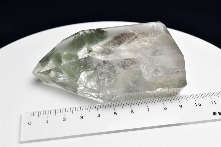 グリーンファントム　六角柱　ポイント　置物　多重ファントム　phantom quartz　天然石　パワーストーン