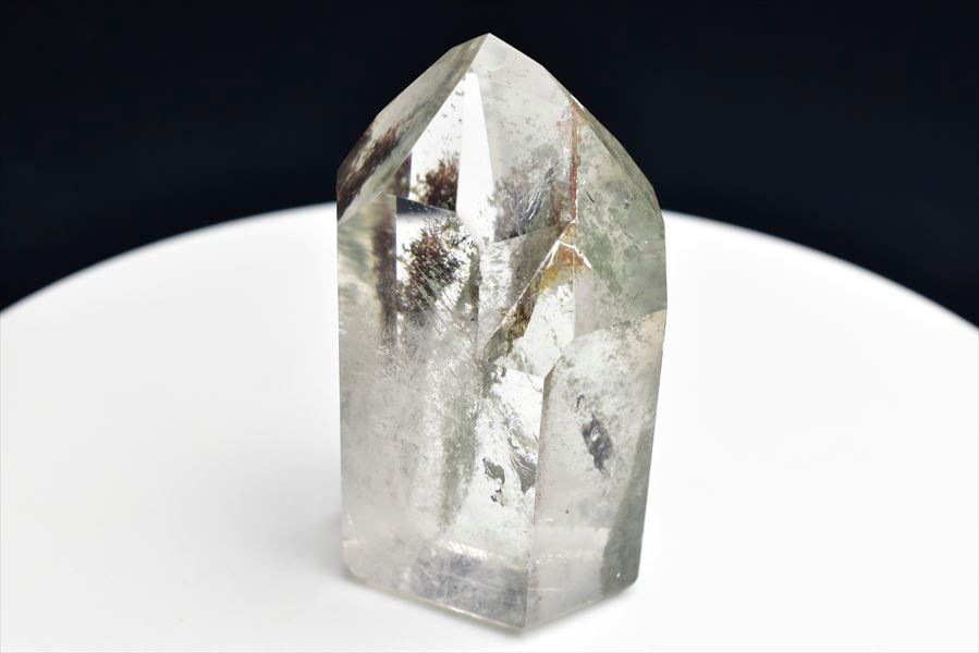 グリーンファントム　六角柱　ポイント　置物　多重ファントム　phantom quartz　天然石　パワーストーン