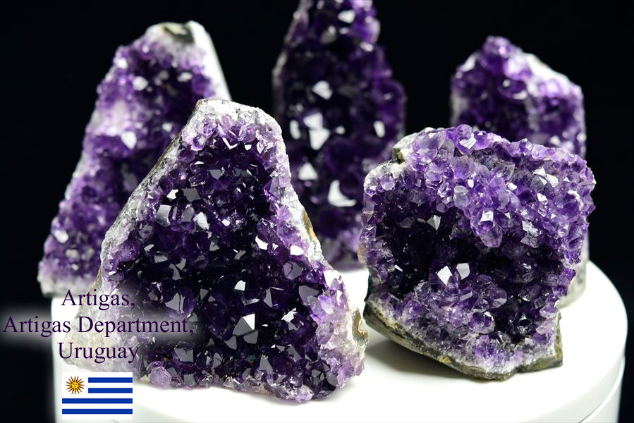 アメジスト　紫水晶　アメジストクラスター　原石　カットベース　ウルグアイ産　インテリア　浄化　置物　結晶　天然石　パワーストーン