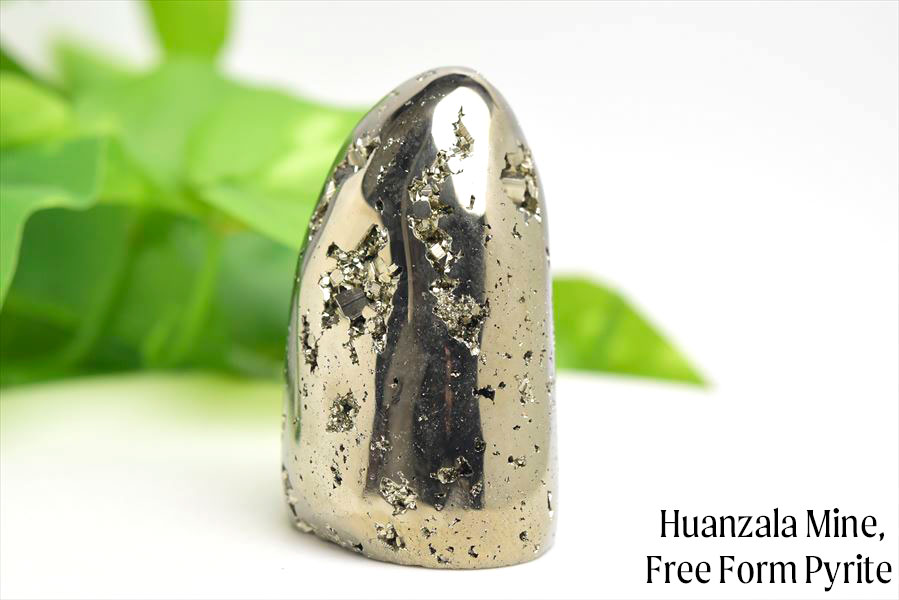 ペルー産 ワンサラ パイライト フリーフォーム 不定形 置物 原石 鉱物 黄鉄鉱 Huanzala Pyrite 天然石 パワーストーン