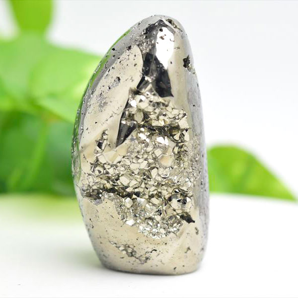 ペルー産　ワンサラ　パイライト　原石　クラスター　フリーフォーム　不定形　置物　黄鉄鉱　Huanzala Pyrite　天然石　パワーストーン