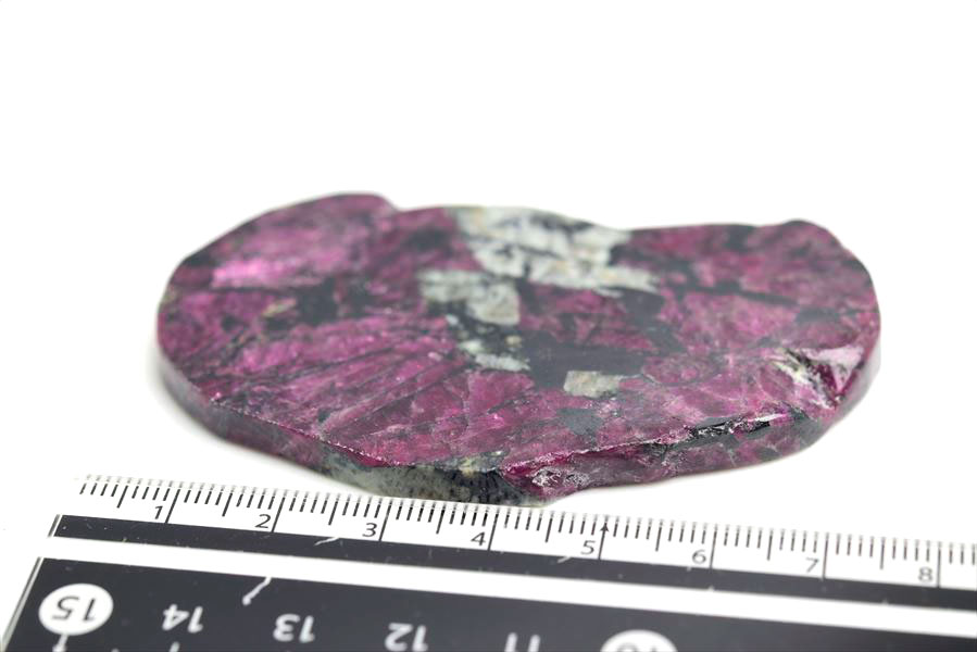 ロシア産　ユーディアライト　ユージアル石　Eudialyte　スライス　プレート　スラブ　天然石　パワーストーン