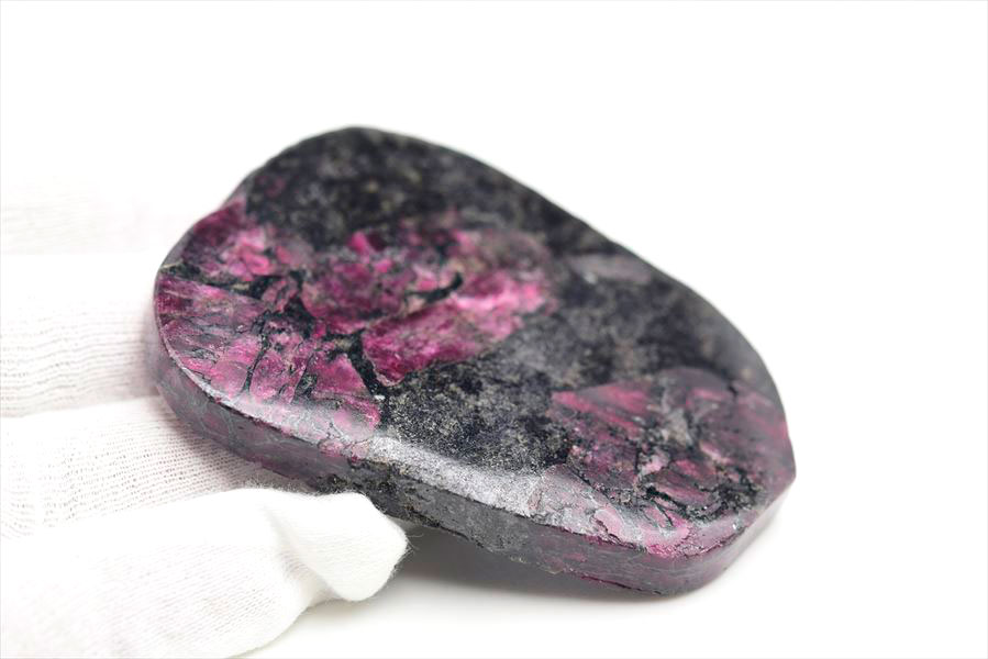 ロシア産　ユーディアライト　ユージアル石　Eudialyte　スライス　プレート　スラブ　天然石　パワーストーン