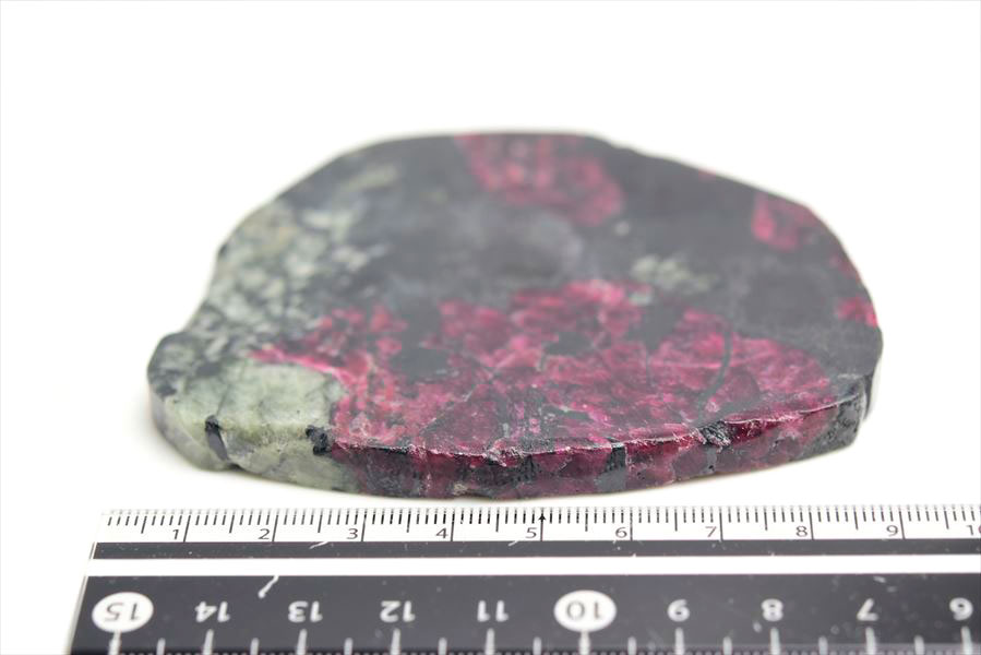 ロシア産　ユーディアライト　ユージアル石　Eudialyte　スライス　プレート　スラブ　天然石　パワーストーン