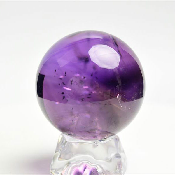 アメジスト　紫水晶　丸玉　置物　アメジストファントム　ファントムアメジスト　スフィア　天然石　パワーストーン