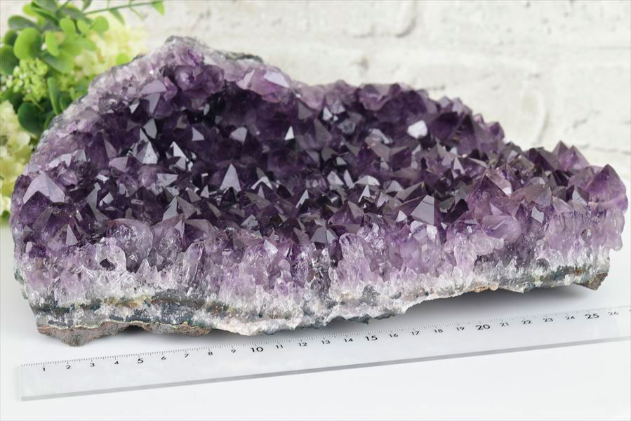 アメジスト　紫水晶　クラスター　原石　ブラジル産アメジスト　大きめ　インテリア　浄化　置物　結晶　天然石　パワーストーン