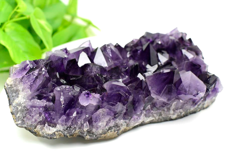 紫水晶 アメジスト 原石 ブラジル産 - 置物