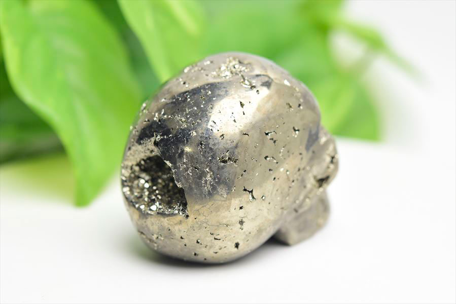 ペルー産　ワンサラ　パイライト　原石　クラスター　スカル　ドクロ　骸骨　置物　黄鉄鉱　Huanzala Pyrite　天然石　パワーストーン