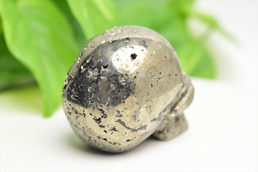 ペルー産　ワンサラ　パイライト　原石　クラスター　スカル　ドクロ　骸骨　置物　黄鉄鉱　Huanzala Pyrite　天然石　パワーストーン