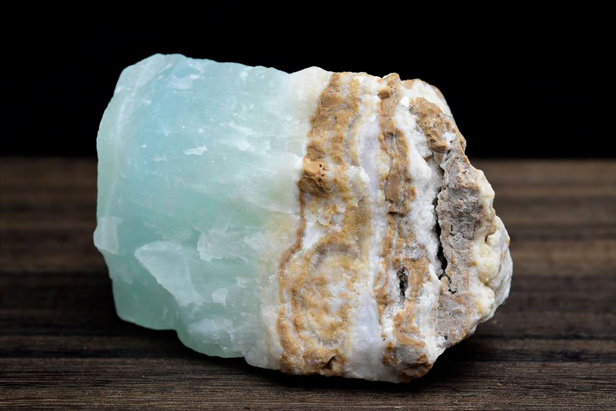 アフガニスタン産　カリビアンカルサイト　ブルーアラゴナイト　カルサイト　ラフカット　原石　置物　インテリア　天然石　パワーストーン