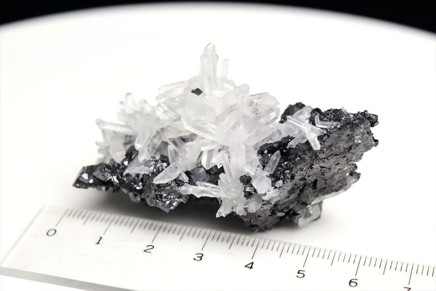 ペルー産　ワンサラ　スファレライト共生　水晶　原石　クラスター　標本　Huanzala Huallanca sphalerite　天然石　パワーストーン