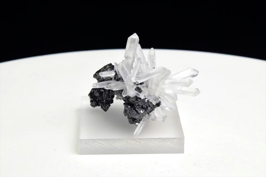 ペルー産　ワンサラ　スファレライト共生　水晶　原石　クラスター　標本　Huanzala Huallanca sphalerite　天然石　パワーストーン