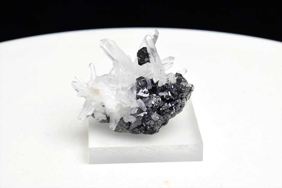 ペルー産　ワンサラ　スファレライト共生　水晶　原石　クラスター　標本　Huanzala Huallanca sphalerite　天然石　パワーストーン