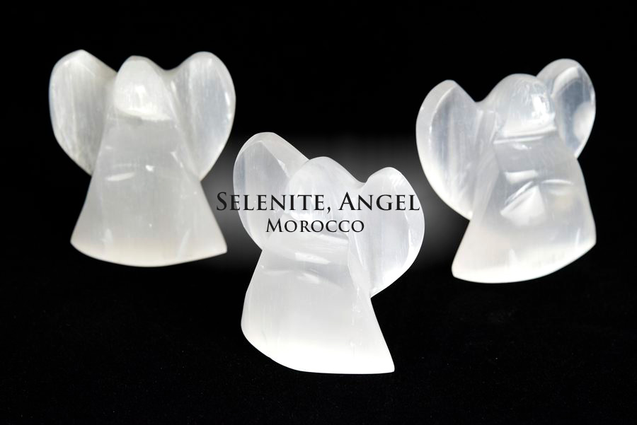 セレナイト　透石膏　天使　エンジェル　置物　selenite Angel　天然石　パワーストーン