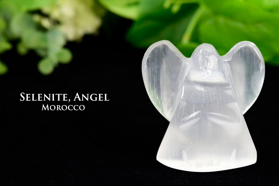 セレナイト　透石膏　天使　エンジェル　置物　selenite Angel　天然石　パワーストーン