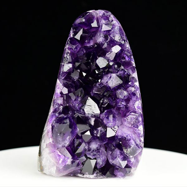 ウルグアイ産 アメジスト 紫水晶 クラスター 原石 置物 カットベース