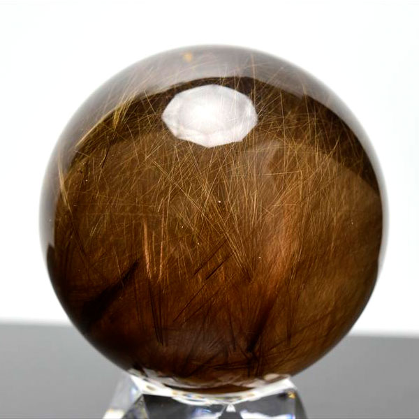 ゴールドルチル　ルチルクォーツ　金針水晶　丸玉　穴なし　金運　財運　スフィア　天然石　パワーストーン