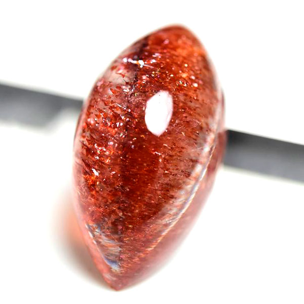 ファイアークォーツ　レピドクロサイトインクォーツ　ストロベリークォーツ　ルース　カボション　天然石　パワーストーン