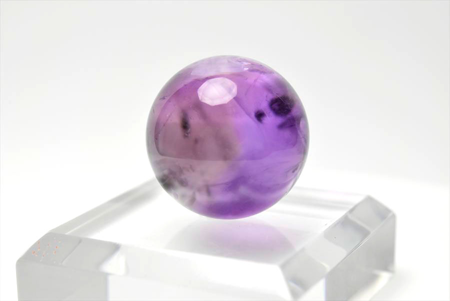 ロマネサイト　アメジスト　ファントム　紫水晶　Romanechite　丸玉　スフィア　天然石　パワーストーン