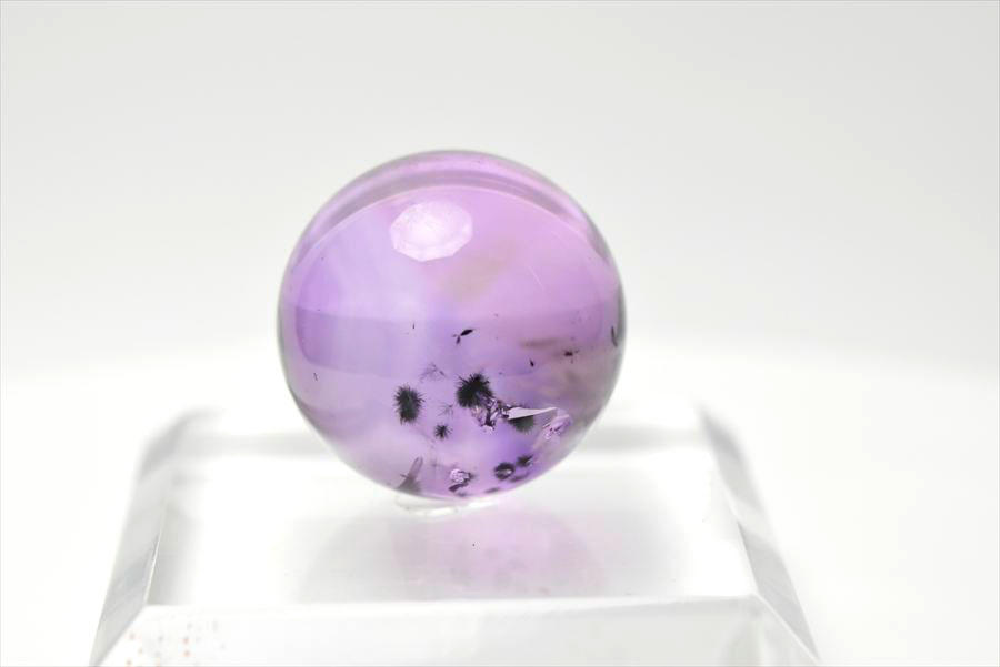 ロマネサイト　アメジスト　ファントム　紫水晶　Romanechite　丸玉　スフィア　天然石　パワーストーン