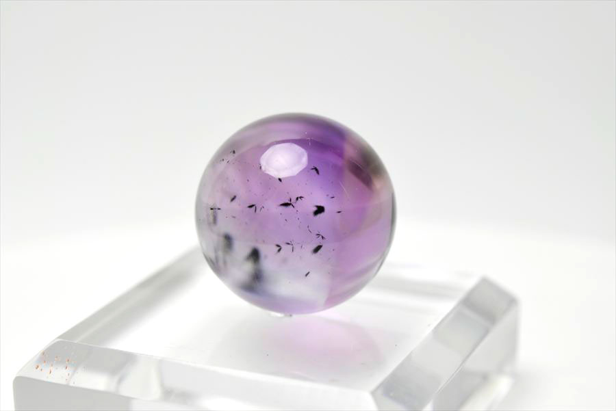 ロマネサイト　アメジスト　ファントム　紫水晶　Romanechite　丸玉　スフィア　天然石　パワーストーン