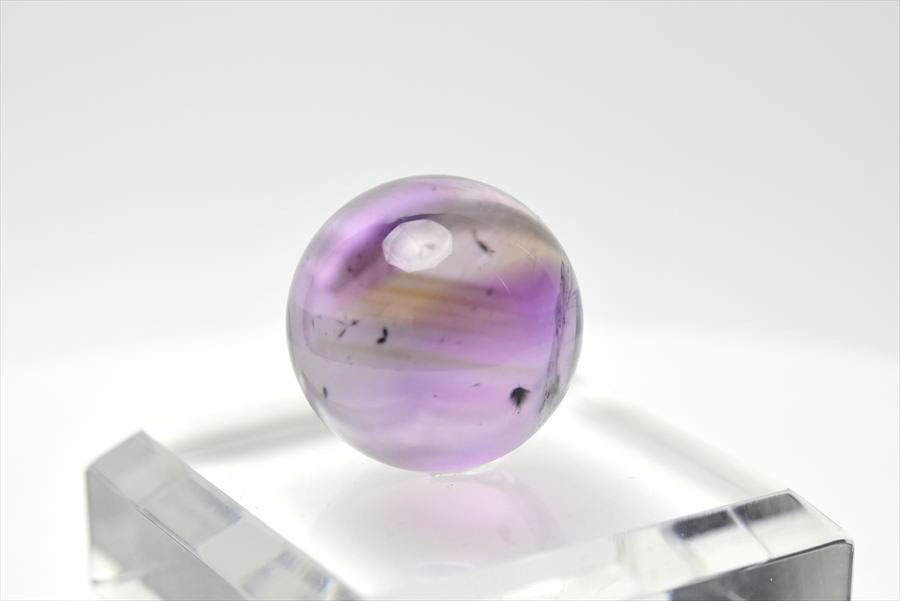 ロマネサイト　アメジスト　ファントム　紫水晶　Romanechite　丸玉　スフィア　天然石　パワーストーン