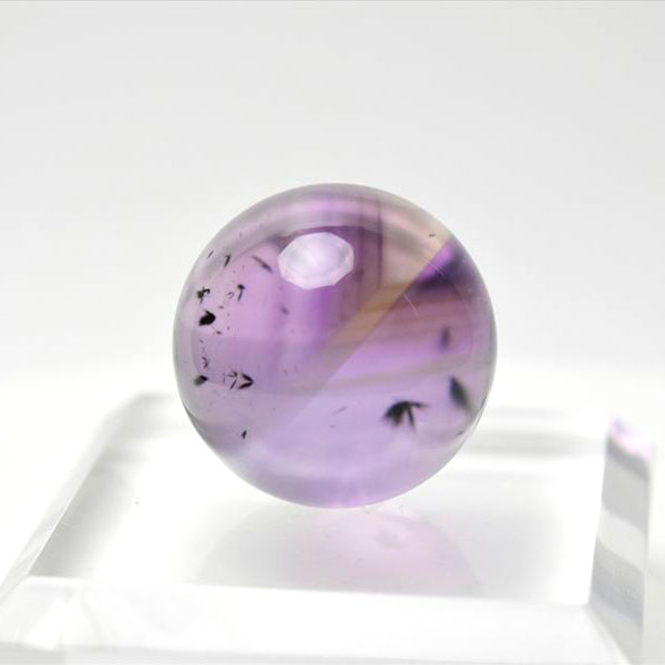 ロマネサイト　アメジスト　ファントム　紫水晶　Romanechite　丸玉　スフィア　天然石　パワーストーン