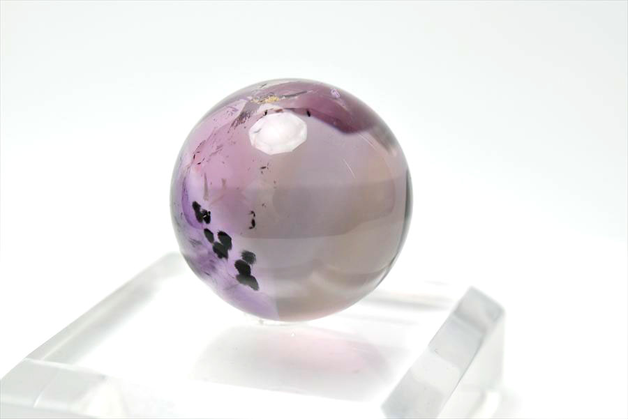 ロマネサイト　アメジスト　ファントム　紫水晶　Romanechite　丸玉　スフィア　天然石　パワーストーン