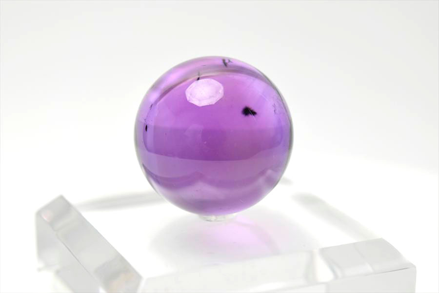 ロマネサイト　アメジスト　ファントム　紫水晶　Romanechite　丸玉　スフィア　天然石　パワーストーン
