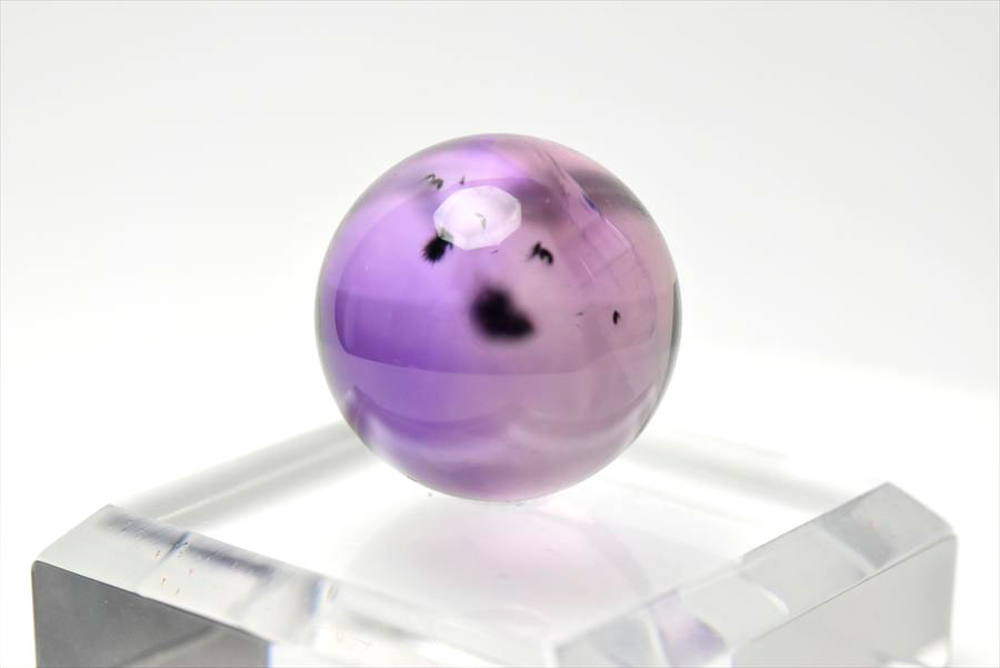ロマネサイト　アメジスト　ファントム　紫水晶　Romanechite　丸玉　スフィア　天然石　パワーストーン